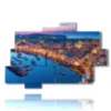 painting with italian cities images in naples - version: 10 pannelli 173x114cm