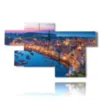 painting with italian cities images in naples - version: 7 pannelli 175x105cm