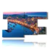 painting with italian cities images in naples - version: 9 pannelli 177x101cm
