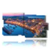 painting with italian cities images in naples - version: 10 pannelli 183x100cm