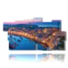 painting with italian cities images in naples - version: 11 pannelli 197x106cm
