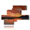 bild mit sonnenuntergangsfotos in neapel - version: 8 pannelli 171x119cm
