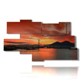 painting with sunset photos in Naples