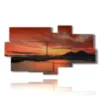 tableau avec photos du coucher de soleil a naples - version: 8 pannelli 184x100cm