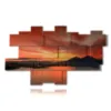 bild mit sonnenuntergangsfotos in neapel - version: 18 pannelli 249x147cm