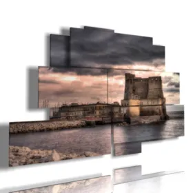Scene with images of Naples today