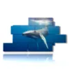 tableau poissons et baleines - version: 12 pannelli 220x119cm