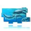 famous paintings fish and dolphins in company - version: 10 pannelli 190x110cm