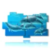 famous paintings fish and dolphins in company - version: 11 pannelli 198x112cm