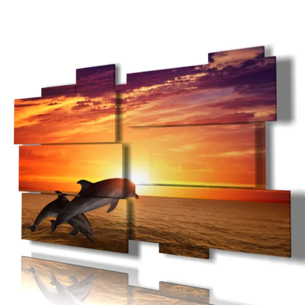 Drucke Fische auf Leinwand