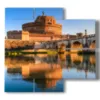 cuadros modernos roma en castel sant angelo - version: 4 pannelli 91x85cm
