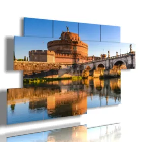 Cuadros modernos en Roma, en Castel Sant''Angelo
