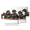 tableau avec photos de chiots chiens - version: 9 pannelli 171x108cm