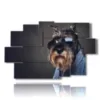 painting with photos of dogs with glasses - version: 9 pannelli 171x108cm