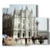 cuadros del duomo de milan de dia - version: 5 pannelli 102x93cm