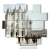 paintings duomo di milano by day - version: 14 pannelli 162x153cm