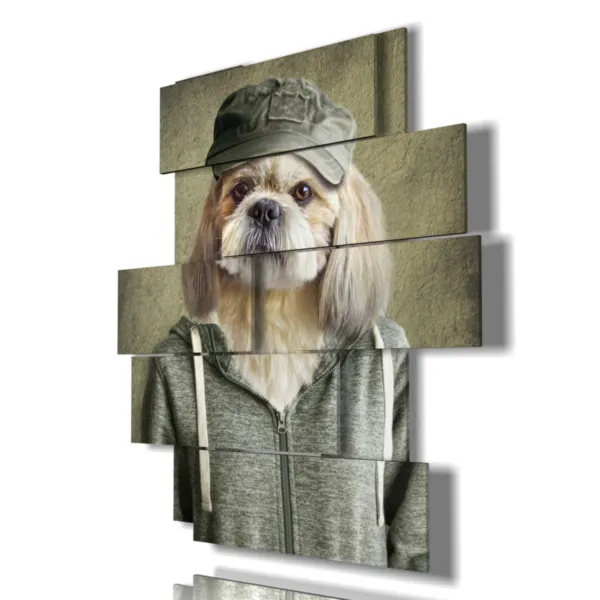 Impresiones de perros vestidos