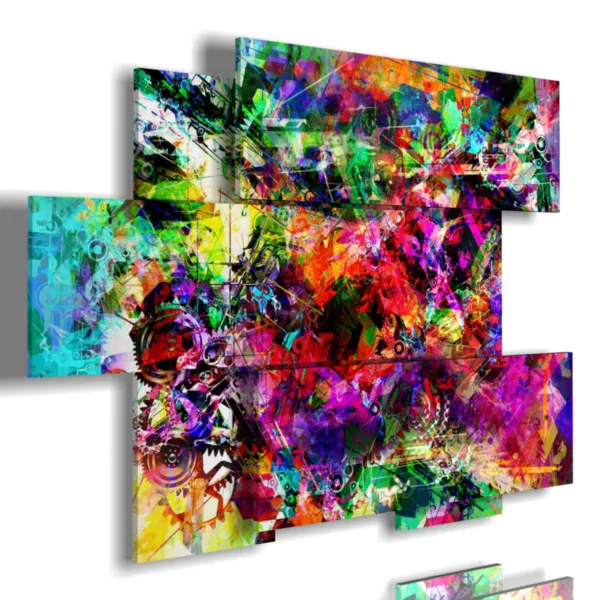 Tableaux modernes colorés