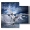 paintings with fantasy images angels and demons - version: 4 pannelli 91x85cm