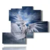tableaux avec images fantastiques anges et demons - version: 5 pannelli 120x99cm