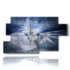 paintings with fantasy images angels and demons - version: 7 pannelli 157x90cm