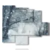 quadri immagini fantasy neve - version: 5 pannelli 104x90cm