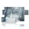 tableaux images fantastiques de neige - version: 7 pannelli 157x90cm