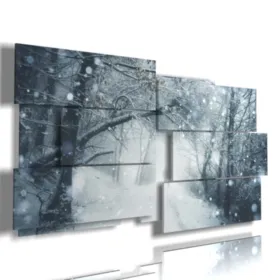 Cuadros, imágenes, fantasía, nieve.