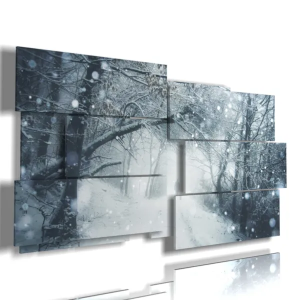 Peinture, images, fantasy, neige