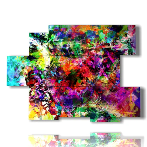 tableaux modernes colorés