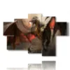paintings with fantasy animal images - version: 6 pannelli 136x91cm