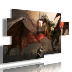 Paintings with images of fantasy animals