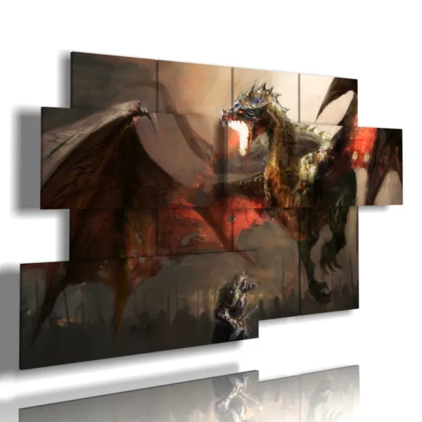 Paintings with images of fantasy animals