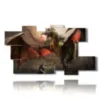 paintings with fantasy animal images - version: 10 pannelli 191x106cm