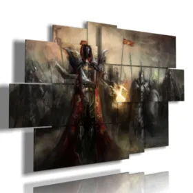 Paintings with fantasy warrior images