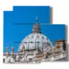 foto cuadros roma la cupula de san pedro - version: 5 pannelli 102x93cm