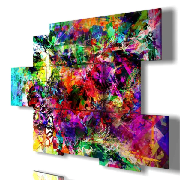 tableaux modernes abstraits colorés