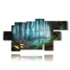 paintings with images of fantasy trees - version: 9 pannelli 209x107cm