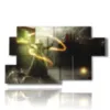 paintings with dark fantasy images - version: 7 pannelli 157x90cm