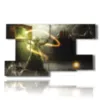 paintings with dark fantasy images - version: 9 pannelli 177x101cm