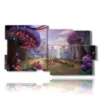 paintings with fantasy images with mushrooms - version: 10 pannelli 183x100cm