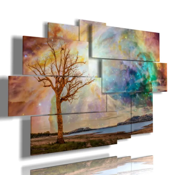 Paintings with fantasy sunset images