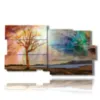 paintings with fantasy sunset images - version: 10 pannelli 183x100cm