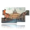 modern paintings on canvas rome and the vatican - version: 7 pannelli 157x90cm