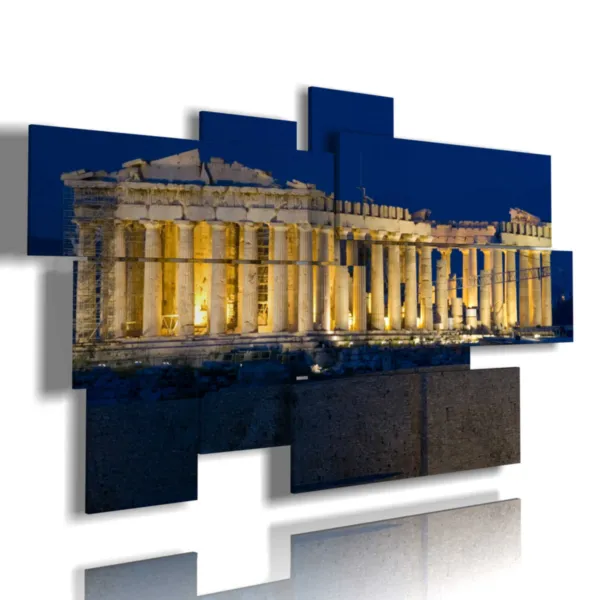 Athenian neighborhood at night