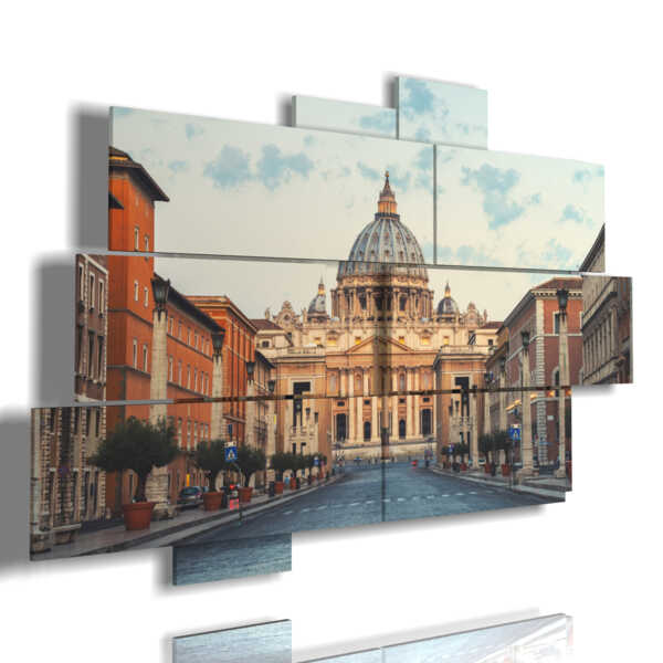 tableaux modernes sur toile Rome et Vatican