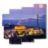 athens painting beautiful photos - version: 5 pannelli 106x98cm