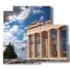 quadro con foto partenone atene - version: 5 pannelli 102x93cm