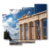 bild mit foto parthenon athen - version: 5 pannelli 106x98cm