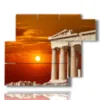 bild mit fotos von athen griechenland bei sonnenuntergang - version: 6 pannelli 122x96cm